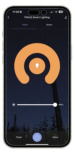 Интелигентна стенна лампа бяла 24 см с 2 WiFi G9 - Otan