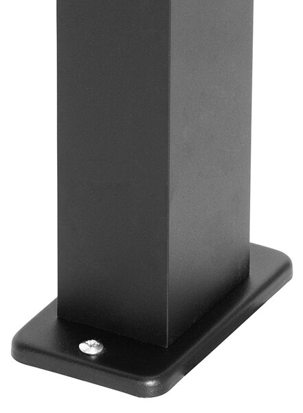Интелигентна подова лампа за външен монтаж черна 65 см IP44 с WiFi GU10 - Baleno