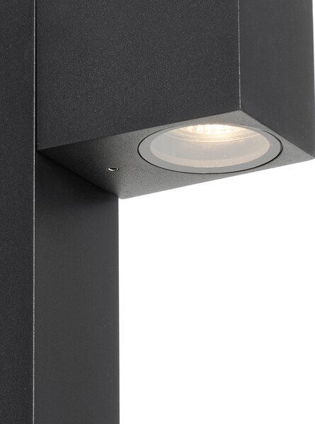 Интелигентна подова лампа за външен монтаж черна 65 см IP44 с WiFi GU10 - Baleno