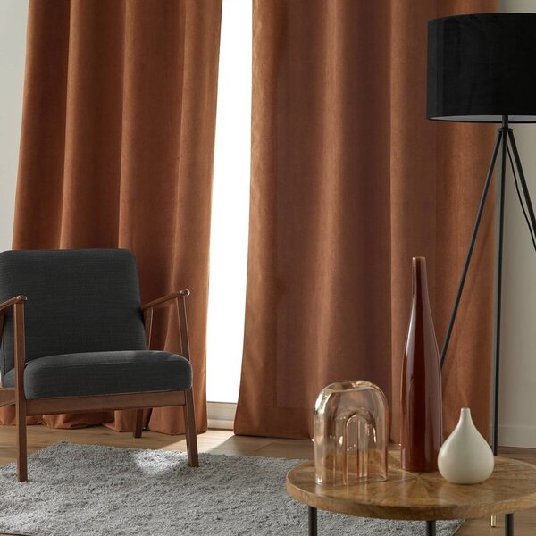 Кафяво перде 140x260 cm Olympe – douceur d'intérieur