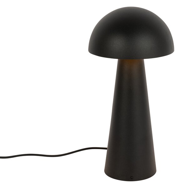 Подова лампа за външна употреба черна 50 см - Mushroom