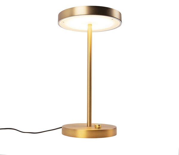 Модерна настолна лампа бронз с LED - Disco