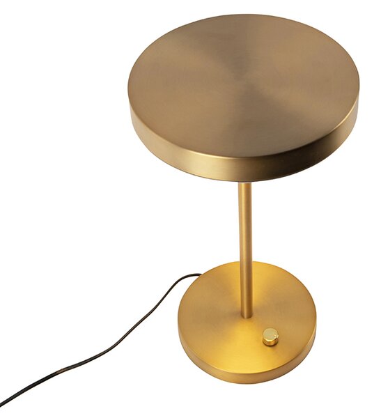 Модерна настолна лампа бронз с LED - Disco