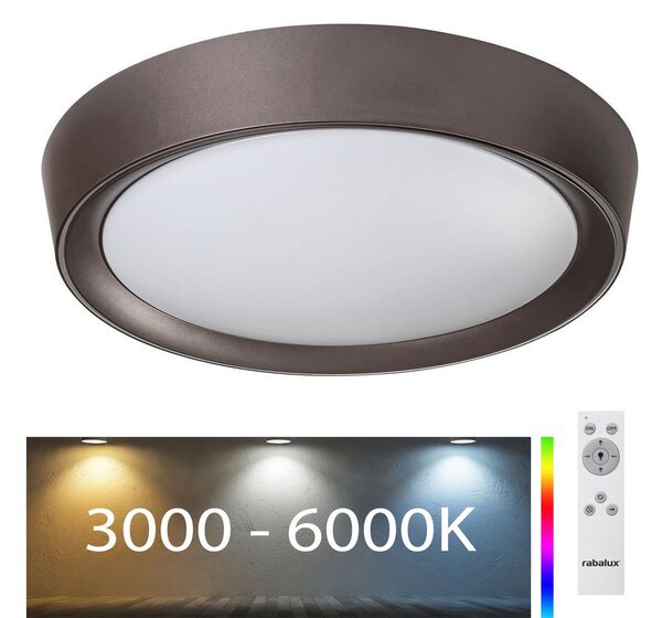 Rabalux - LED RGB Димируема лампа LED/24W/230V + дистанционно 3000-6000K