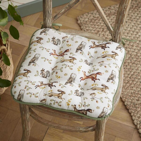 Памучна възглавница за стол 36x34 cm Forest Fable – Cooksmart ®