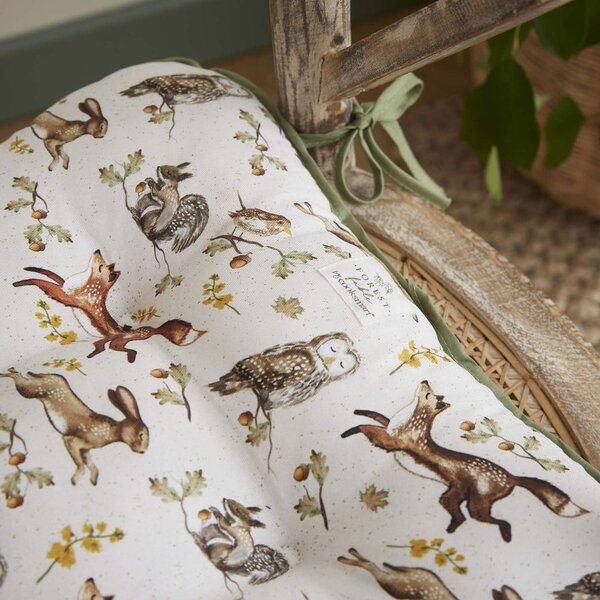 Памучна възглавница за стол 36x34 cm Forest Fable – Cooksmart ®