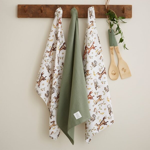Памучни кърпи за съдове в комплект от 3 бр. 45x65 cm Forest Fable – Cooksmart ®