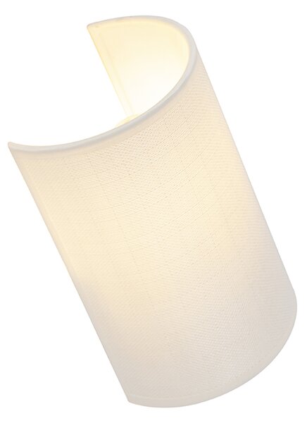 Интелигентен стенен аплик бял с Wi-Fi A60 - Simple Drum Jute