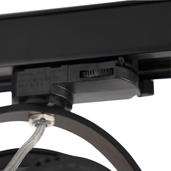 LED 3-фазен релсов прожектор черен 15W 2700K с AR111 - Expert