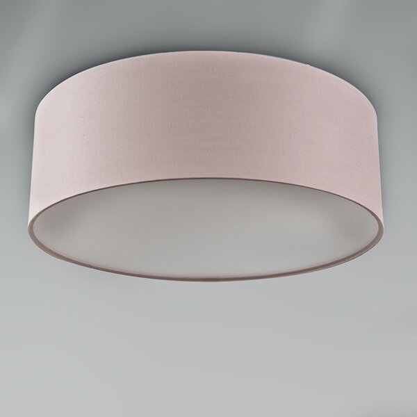 Таванна лампа розова 30 см с LED - Drum LED