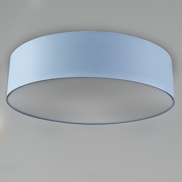 Таванна лампа синя 40 см с LED - Drum LED