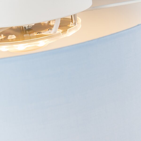 Таванна лампа синя 40 см с LED - Drum LED