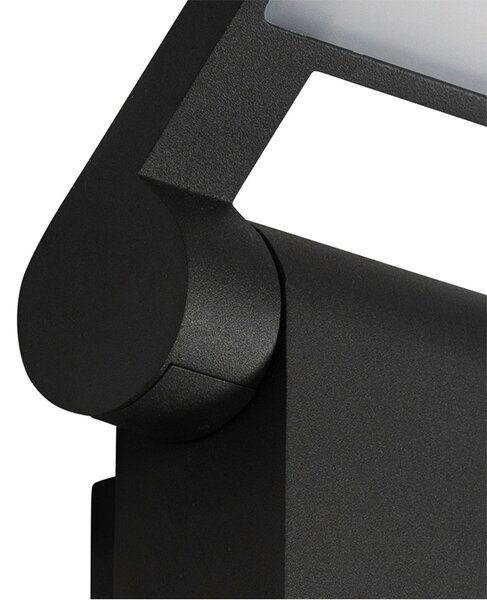 Външна стенна лампа антрацит с LED IP54 с датчик за движение - Zane