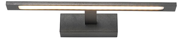 Модерна стенна лампа черна 41,5 см с LED IP44 - Jerre