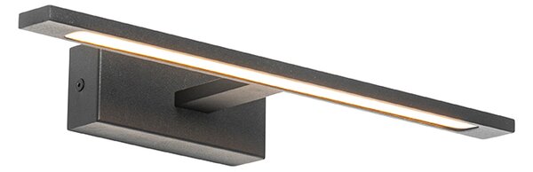 Модерна стенна лампа черна 41,5 см с LED IP44 - Jerre