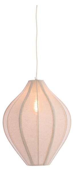 Висящо осветително тяло в естествен цвят с текстилен абажур Pasto – Light & Living