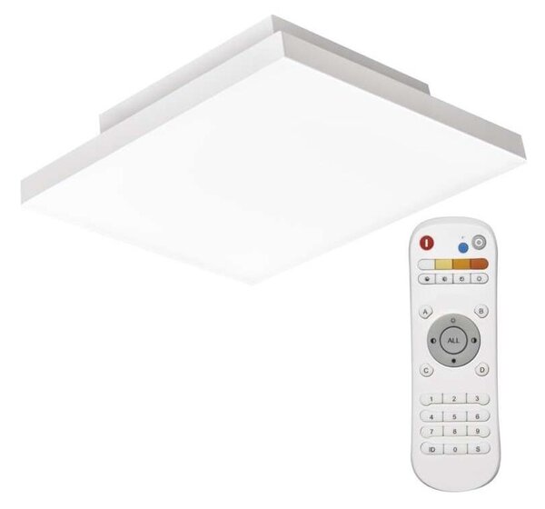 LED Димируем плафон LED/18W/230V + д.у. квадратен 2700K-6000K