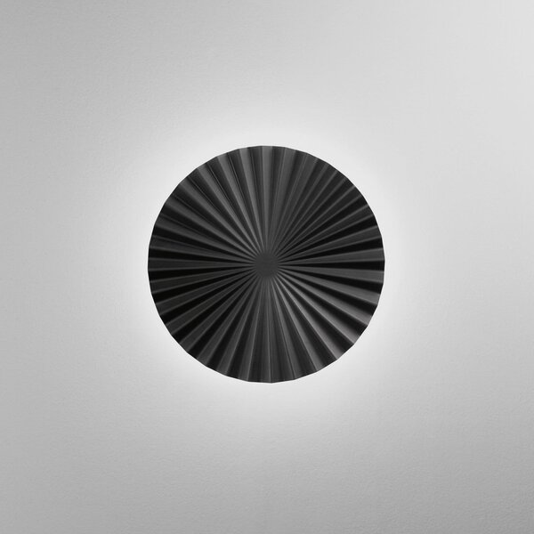 Luce Ambiente Design LED стенна лампа Anadara, черна, Ø 50 см, метал, CCT, Черен, Дневна/трапезария, Алуминий