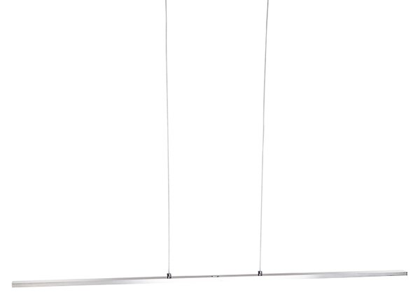 Дизайнерски висящ аплик стомана с сензорен димер с LED - Platinum