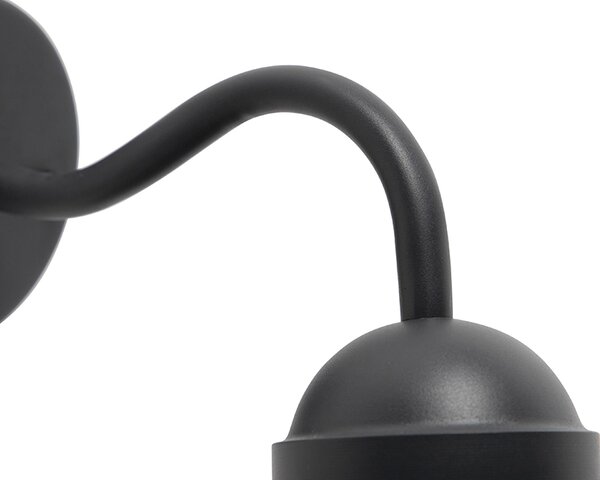 Интелигентна селска стенна лампа антрацит IP44 с WiFi E27 - Kansas