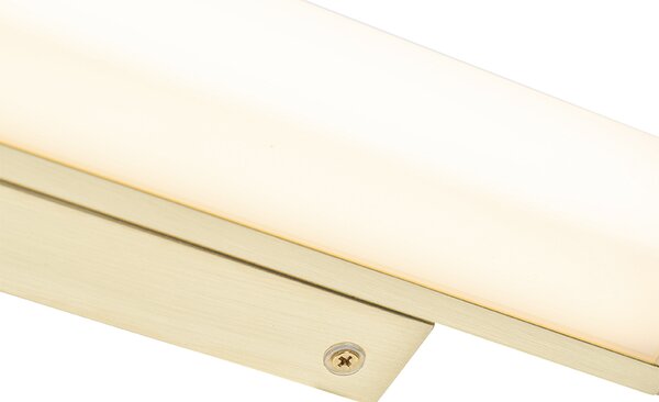 Стенна лампа за баня месинг 32 см с LED IP44 - Cascada