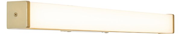 Стенна лампа за баня месинг 62 см с LED IP44 - Cascada