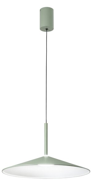 Luce Ambiente Design LED висяща лампа „Khan“, зелена, Ø 48 см, метал, CCT, Зелен, Дневна/трапезария, Метал, Модерен