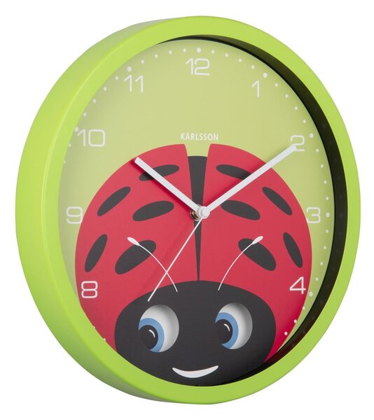 Детски часовник ø 31 cm Peekaboo Ladybug – Karlsson