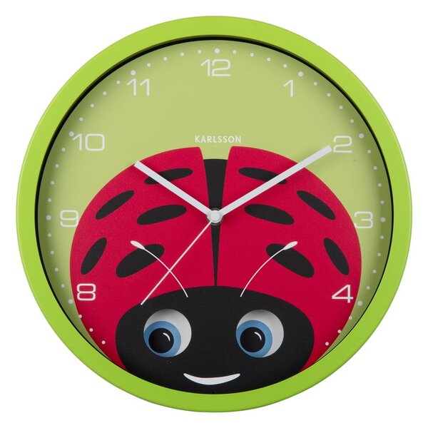 Детски часовник ø 31 cm Peekaboo Ladybug – Karlsson