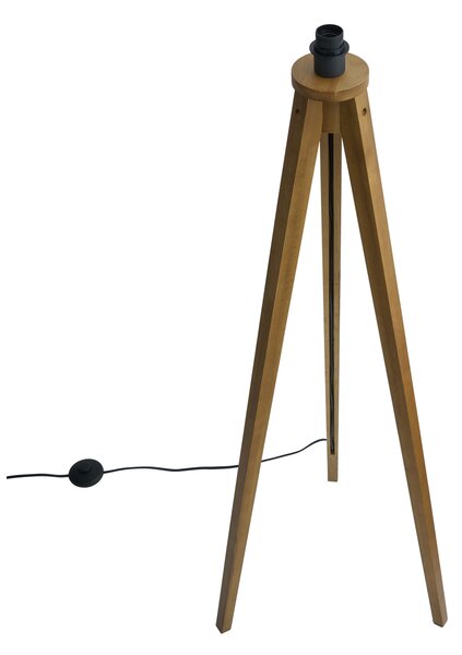 Рустикална подова лампа триножник винтидж дърво - Tripod Classic