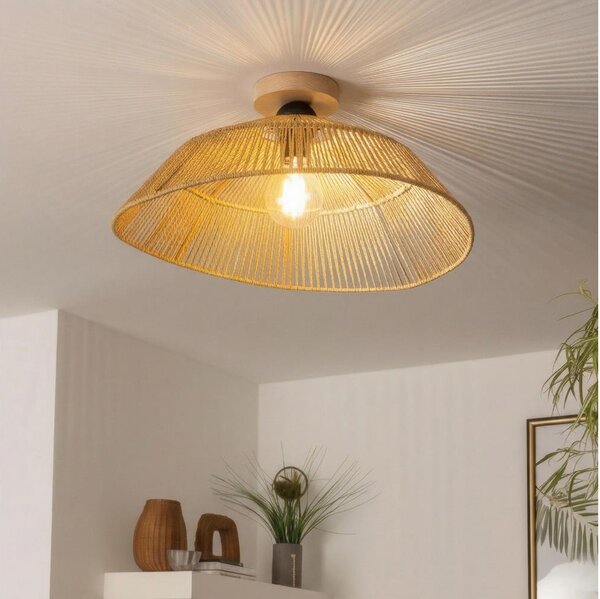 Brilagi - LED повърхностно монтиран полилей CERIA BOHO 1xE27/40W/230V Ø 50 см кафяв/дъб