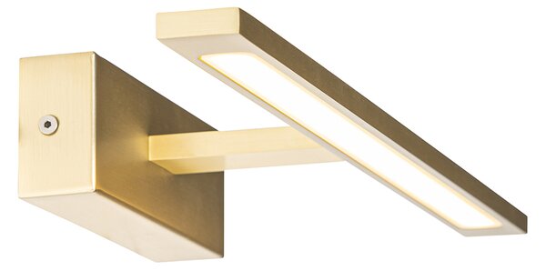 Стенна лампа месинг 41,5 см с LED IP44 - Jerre