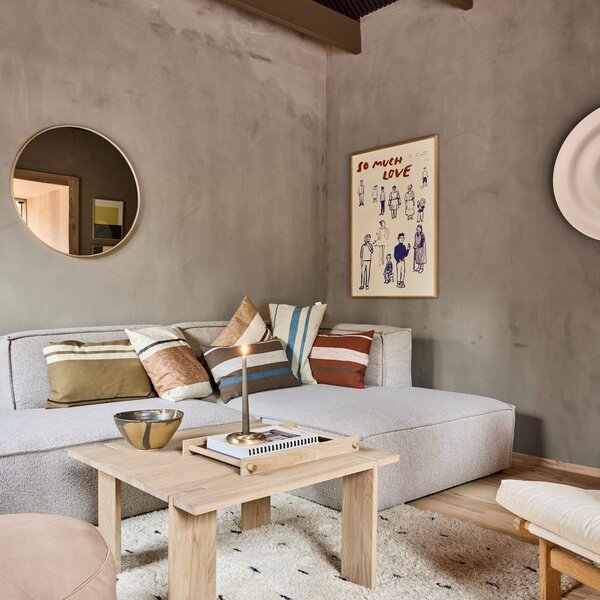 Масичка за кафе от масивен дъб в естествен цвят 75x75 cm Oy – OYOY Living Design