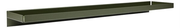 Тъмнозелен метален стенен рафт 80 cm Bakku – OYOY Living Design