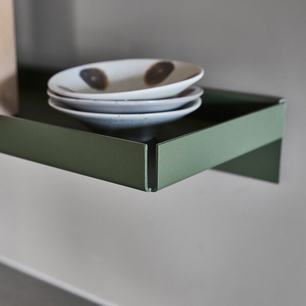 Тъмнозелен метален стенен рафт 50 cm Bakku – OYOY Living Design