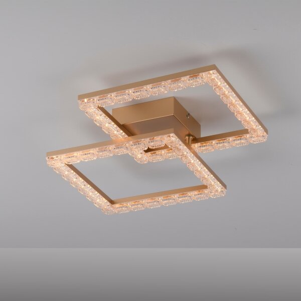JUST LIGHT. 14732-60 - LED таванно осветително тяло GLITRA LED/17,5W/230V златисто