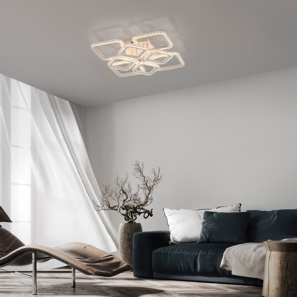 JUST LIGHT. 15269-16 - LED таванно осветително тяло CRYSTALLO LED/43,5W/230V бяло