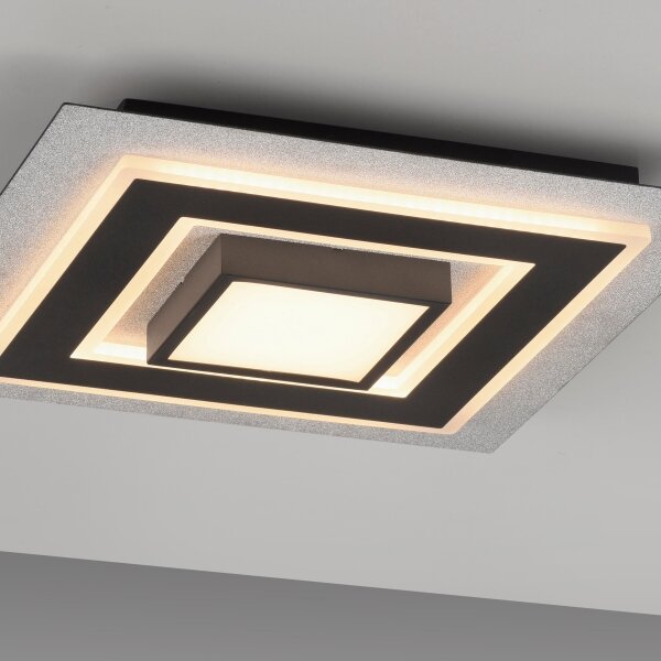 JUST LIGHT. 14439-21 - LED таванно осветително тяло CICHIO LED/18,5W/230V + LED/9W черно