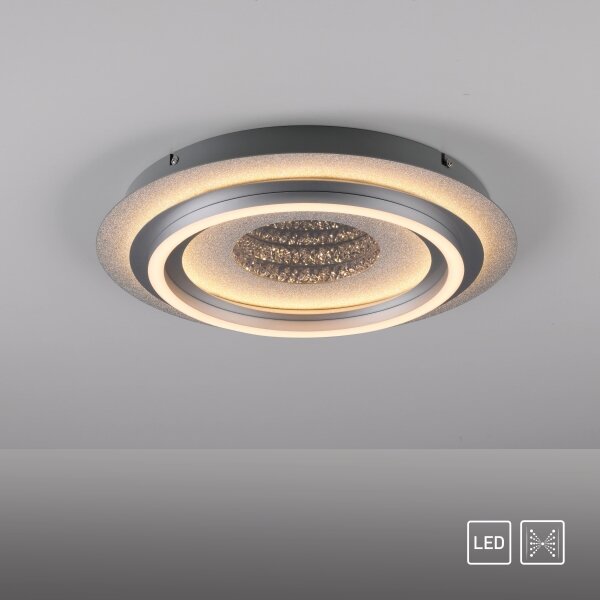 JUST LIGHT. 15089-21 - LED таванно осветително тяло CICHIO LED/36W/230V матов хром