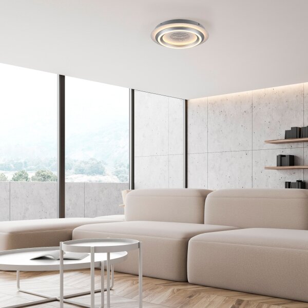 JUST LIGHT. 15089-21 - LED таванно осветително тяло CICHIO LED/36W/230V матов хром