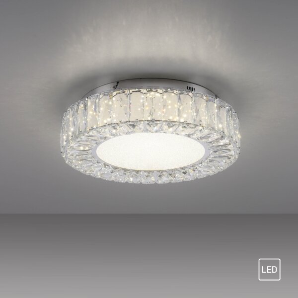 JUST LIGHT. 15221-17 - LED таванно осветително тяло KULUNKA LED/32W/230V хром