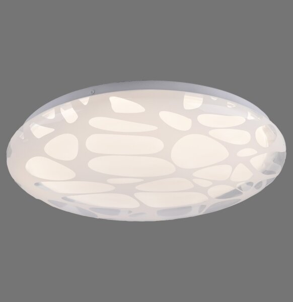 JUST LIGHT. 14009-16 - LED димируемо таванно осветително тяло ART PLAFO LED/20W/230V бяло + дистанционно управление