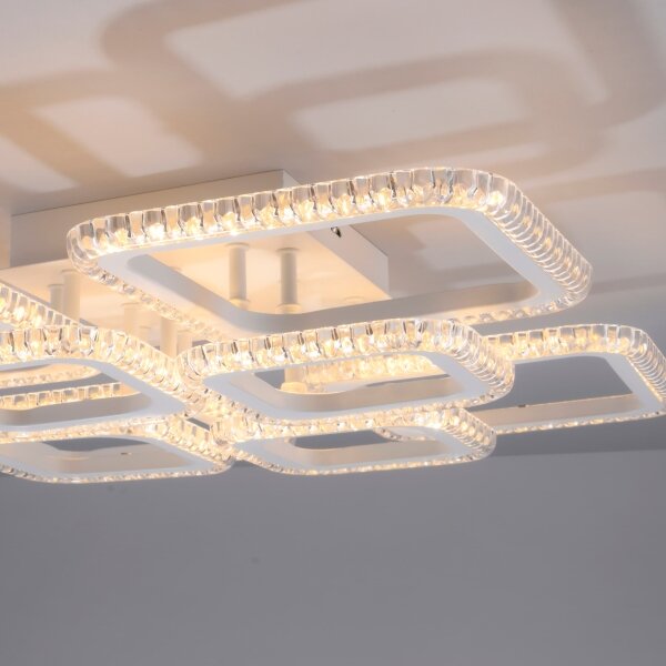 JUST LIGHT. 15269-16 - LED таванно осветително тяло CRYSTALLO LED/43,5W/230V бяло