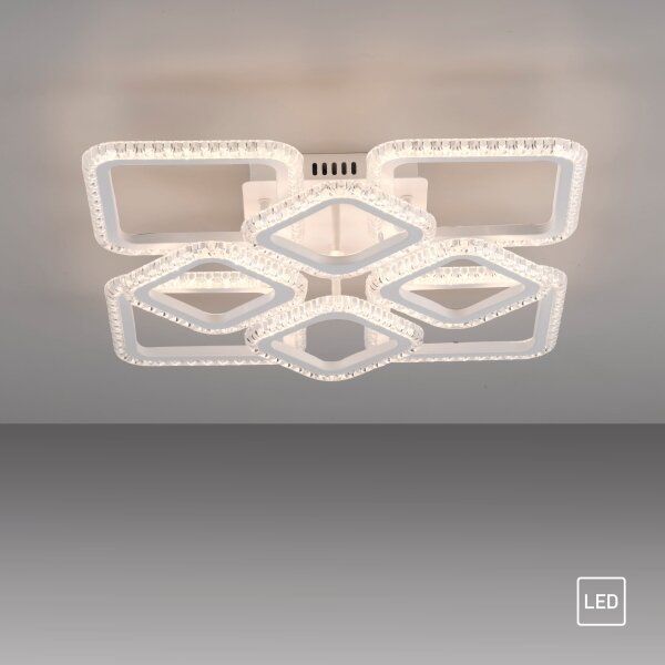 JUST LIGHT. 15269-16 - LED таванно осветително тяло CRYSTALLO LED/43,5W/230V бяло