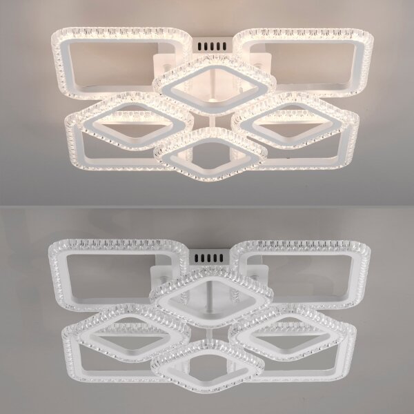 JUST LIGHT. 15269-16 - LED таванно осветително тяло CRYSTALLO LED/43,5W/230V бяло