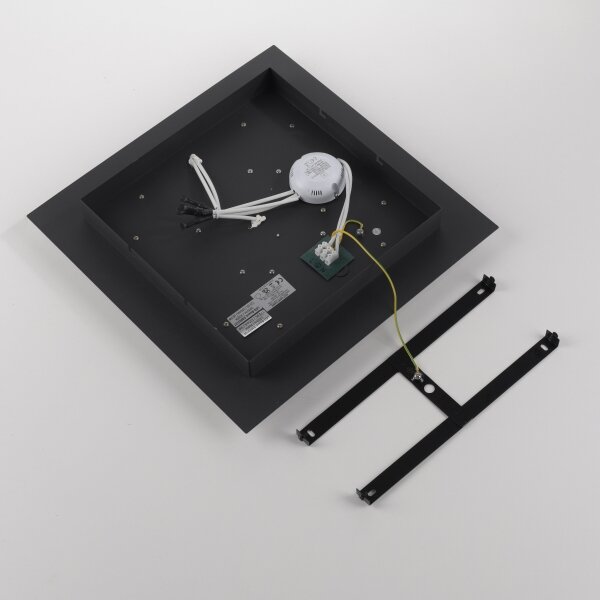 JUST LIGHT. 14439-21 - LED таванно осветително тяло CICHIO LED/18,5W/230V + LED/9W черно