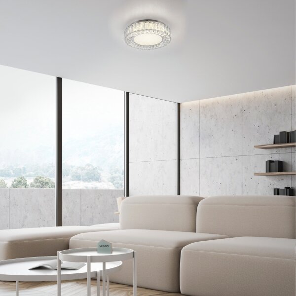 JUST LIGHT. 15221-17 - LED таванно осветително тяло KULUNKA LED/32W/230V хром