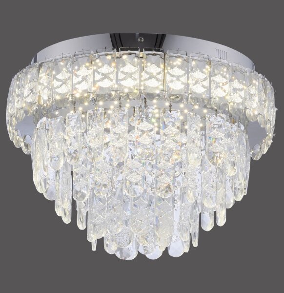JUST LIGHT. 15092-17 - LED таванно осветително тяло KULUNKA LED/33W/230V лъскав хром