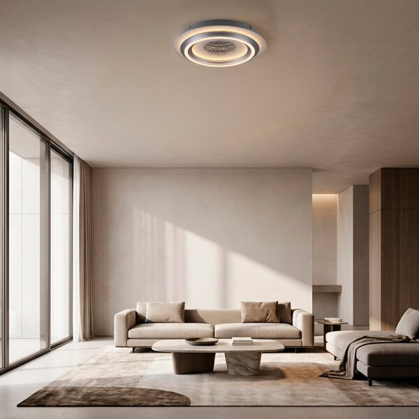 JUST LIGHT. 15089-21 - LED таванно осветително тяло CICHIO LED/36W/230V матов хром