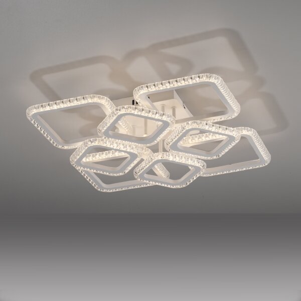 JUST LIGHT. 15269-16 - LED таванно осветително тяло CRYSTALLO LED/43,5W/230V бяло